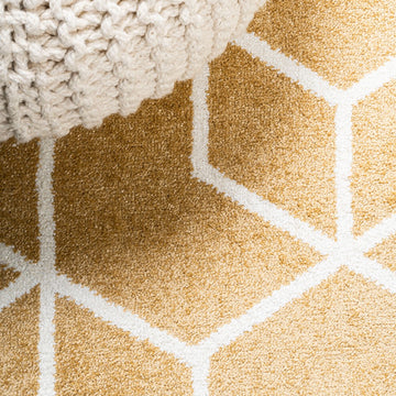 Tumbling Blocks Modern Geometric Area Rug 2